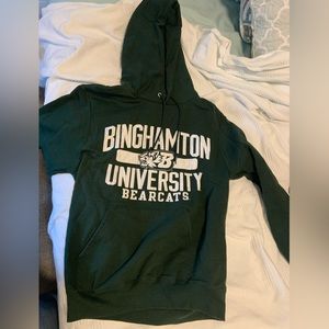 Binghamton University Green Champion Sweatshirt Size Small!